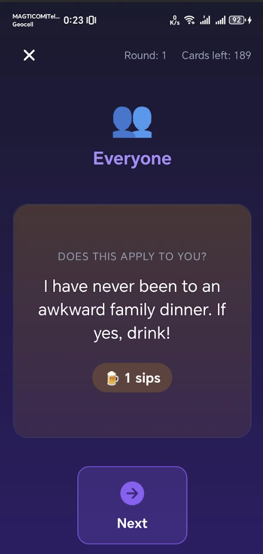 Drinxie screenshot